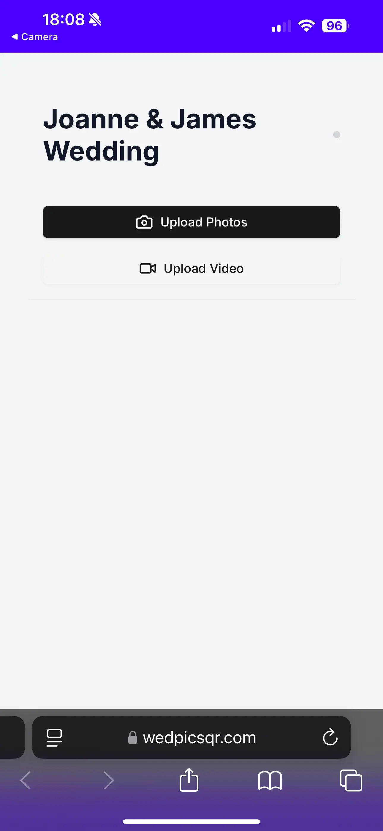 Empty guest page right after guest page is created